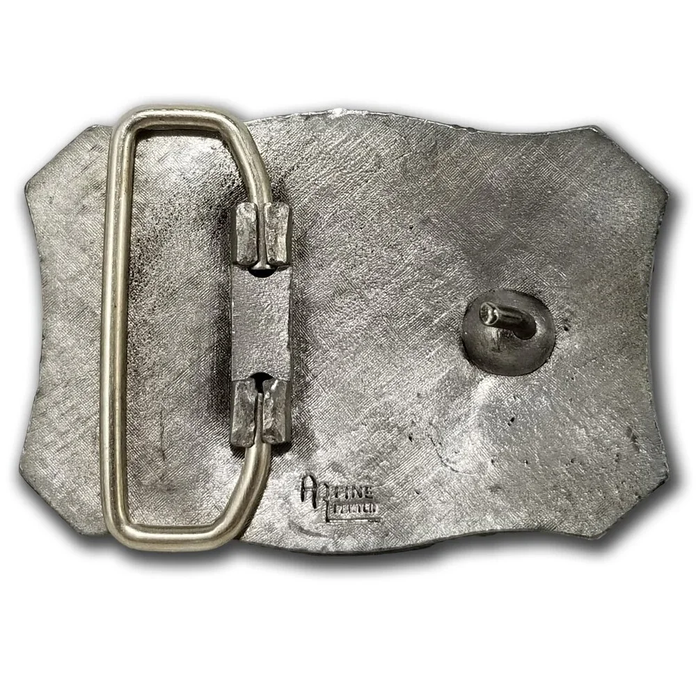 Vintage Belt Buckle South Dakota Jaycees Mt. Rushmore USA Made‎ Alpine Pewter